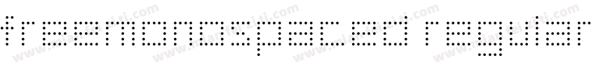 freemonospaced regular字体转换